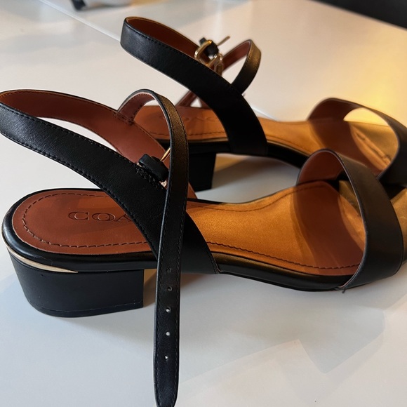 Coach Black Ida Sandal Sz 9 - Picture 2 of 5